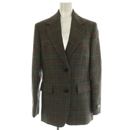 Prada 24AW P524oe Single-breasted Prince Of Wales Checked Jacket Tailored