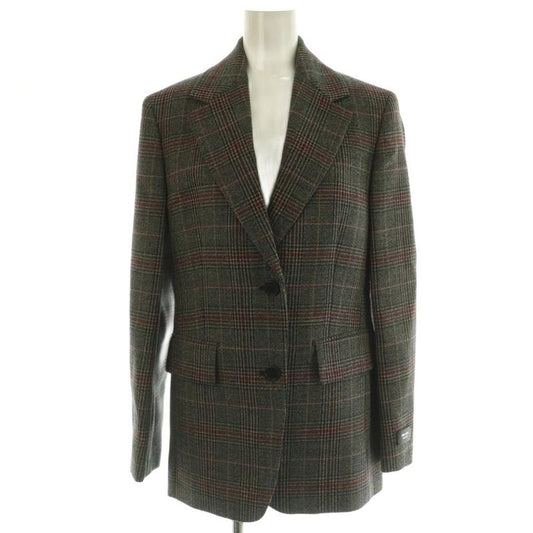 Prada 24AW P524oe Single-breasted Prince Of Wales Checked Jacket Tailored