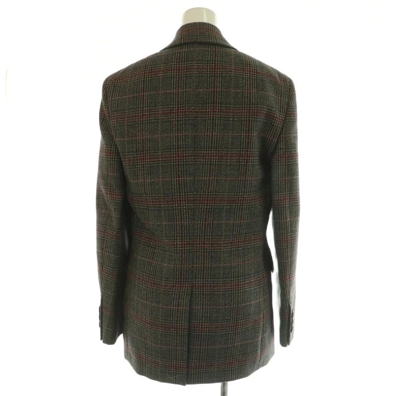 Prada 24AW P524oe Single-breasted Prince Of Wales Checked Jacket Tailored