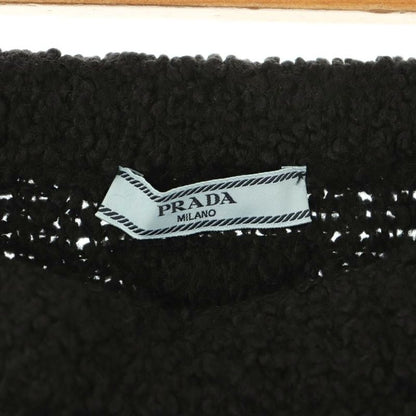 Prada 23 21455 Back Triangle Boucle Cles Knit Skirt Trapezoidal Mohair Blend 38