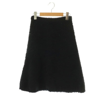 Prada 23 21455 Back Triangle Boucle Cles Knit Skirt Trapezoidal Mohair Blend 38