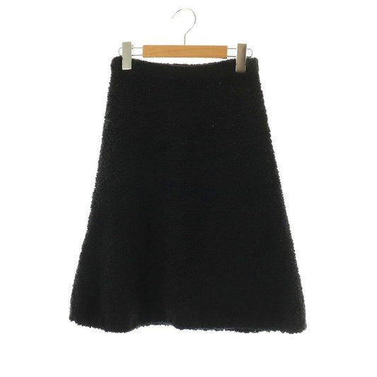 Prada 23 21455 Back Triangle Boucle Cles Knit Skirt Trapezoidal Mohair Blend 38