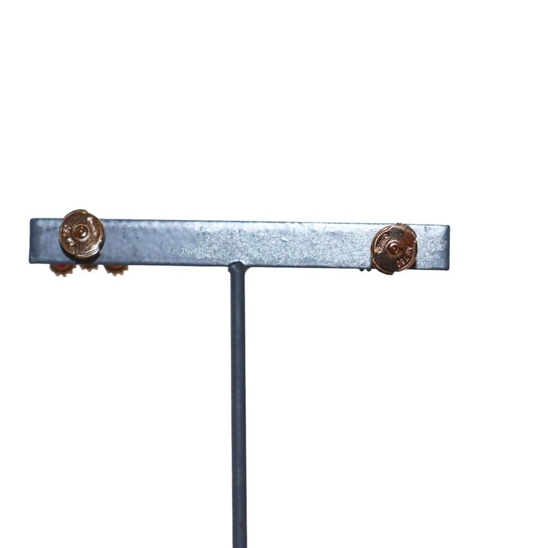 Christian DIOR Mimirose Earrings For Both Ears Stones 18K YG 750 Ruby 1.88g