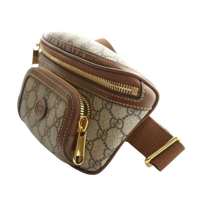 Gucci Waist Bag Body Bag GG Supreme Interlocking G Brown Beige 682933 AQ - OS -