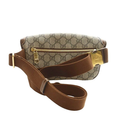 Gucci Waist Bag Body Bag GG Supreme Interlocking G Brown Beige 682933 AQ - OS -