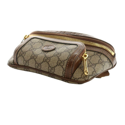Gucci Waist Bag Body Bag GG Supreme Interlocking G Brown Beige 682933 AQ - OS -