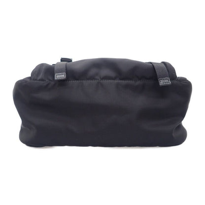 Prada Tessuto 1bd953 Shoulder Bag Nylon Black Silver Hardware Men's Business