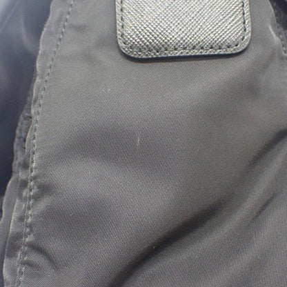 Prada Tessuto 1bd953 Shoulder Bag Nylon Black Silver Hardware Men's Business