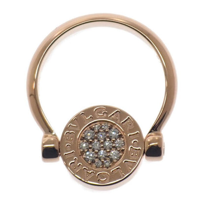 Bulgari Bvlgari Flip No 11 350539 Ring 18K Pink Gold Diamond Shell Ladies
