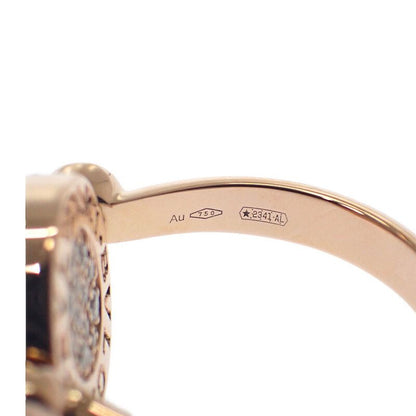 Bulgari Bvlgari Flip No 11 350539 Ring 18K Pink Gold Diamond Shell Ladies