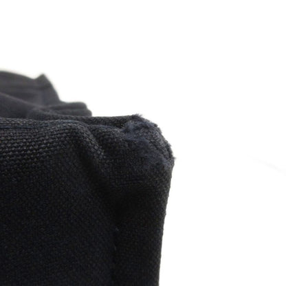 Hermes Fourre Tout MM Tote Bag Shoulder Bag Canvas Navy Blue Navy Bag