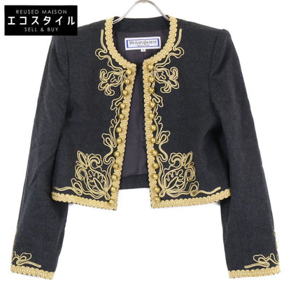 Yves Saint-laurent Yves Saint Laurent Hz292-518 Wool Short Napoleon M