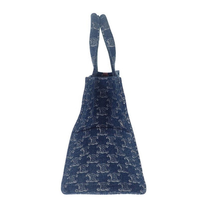 Celine Small Cabas Tice 199162frg.05ds Tote Bag Triomphe Denim Calf Leather