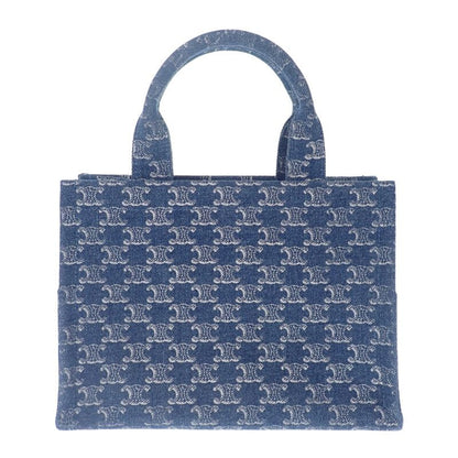 Celine Small Cabas Tice 199162frg.05ds Tote Bag Triomphe Denim Calf Leather