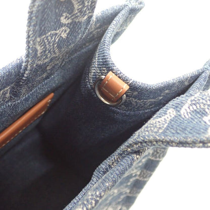 Celine Small Cabas Tice 199162frg.05ds Tote Bag Triomphe Denim Calf Leather