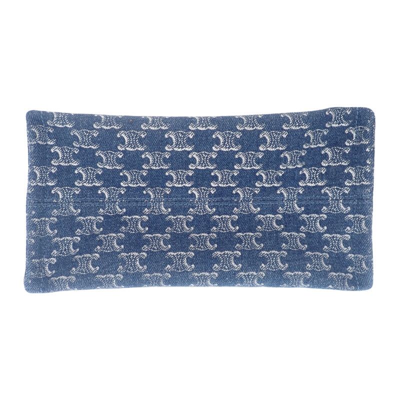 Celine Small Cabas Tice 199162frg.05ds Tote Bag Triomphe Denim Calf Leather