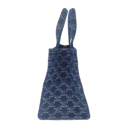 Celine Small Cabas Tice 199162frg.05ds Tote Bag Triomphe Denim Calf Leather