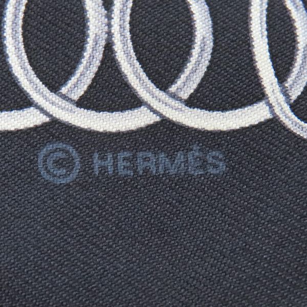 Hermes Scarf Twillie Silk Black Cobalt and Vermilion [lift Profile Lift