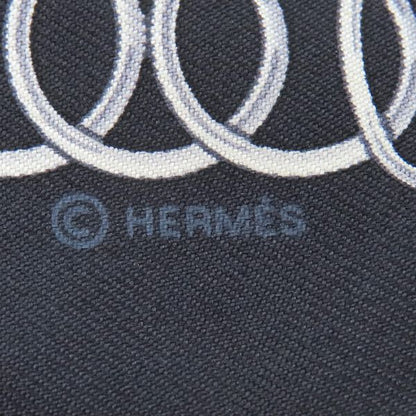 Hermes Scarf Twillie Silk Black Cobalt and Vermilion [lift Profile Lift