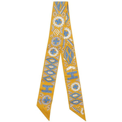 Hermes Scarf Twillie Silk Meer and Blue Jean and Cles [kelly En Perles Kelly En