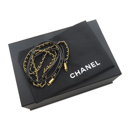 Chanel Shoulder Bag Chanel 22 Mini Leather Chain Shoulder Leather Black Gold