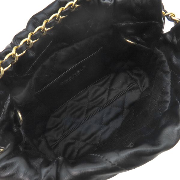 Chanel Shoulder Bag Chanel 22 Mini Leather Chain Shoulder Leather Black Gold