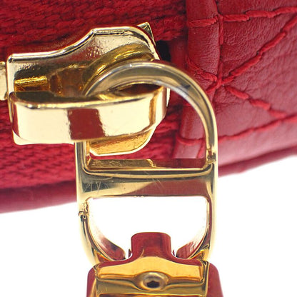 Dior Amour Caro Chain Heart Pouch S5097unid_m61r Shoulder Bag Calf Red Gold
