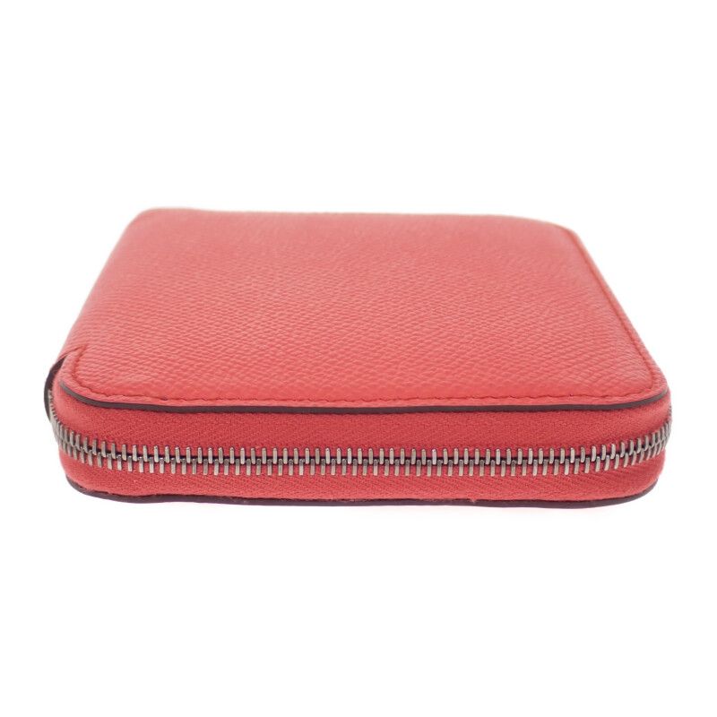 Hermes Azap Silk Quin Compact Coin Case Vaux Epson Silk Rose Texas Blue Zellige