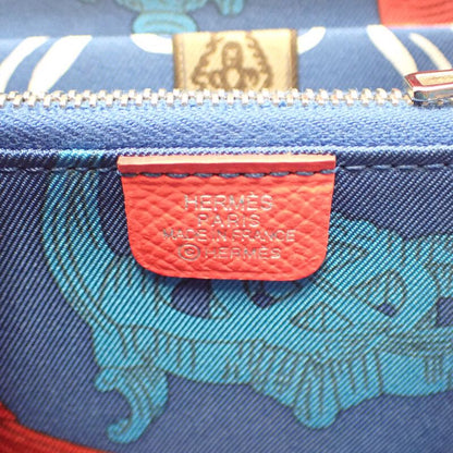 Hermes Azap Silk Quin Compact Coin Case Vaux Epson Silk Rose Texas Blue Zellige