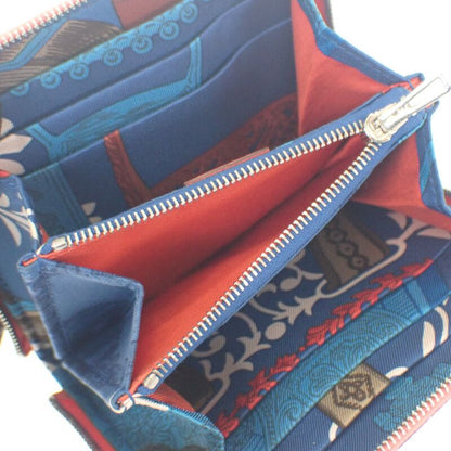 Hermes Azap Silk Quin Compact Coin Case Vaux Epson Silk Rose Texas Blue Zellige