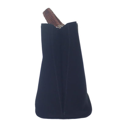 Prada Pannier 1ba212_2did_f0b7k_v_poo Handbag Canvas Leather Black Brown Women