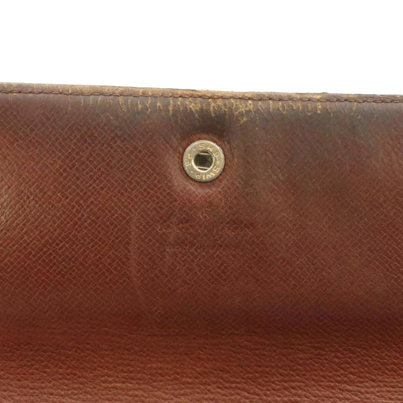 Louis Vuitton Porte Monet Cles Di Fold Long Wallet PVC Leather Monogram All