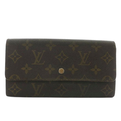 Louis Vuitton Porte Monet Cles Di Fold Long Wallet PVC Leather Monogram All