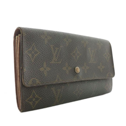 Louis Vuitton Porte Monet Cles Di Fold Long Wallet PVC Leather Monogram All
