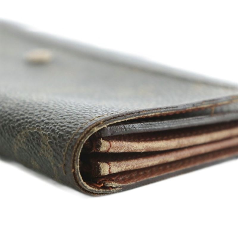 Louis Vuitton Porte Monet Cles Di Fold Long Wallet PVC Leather Monogram All