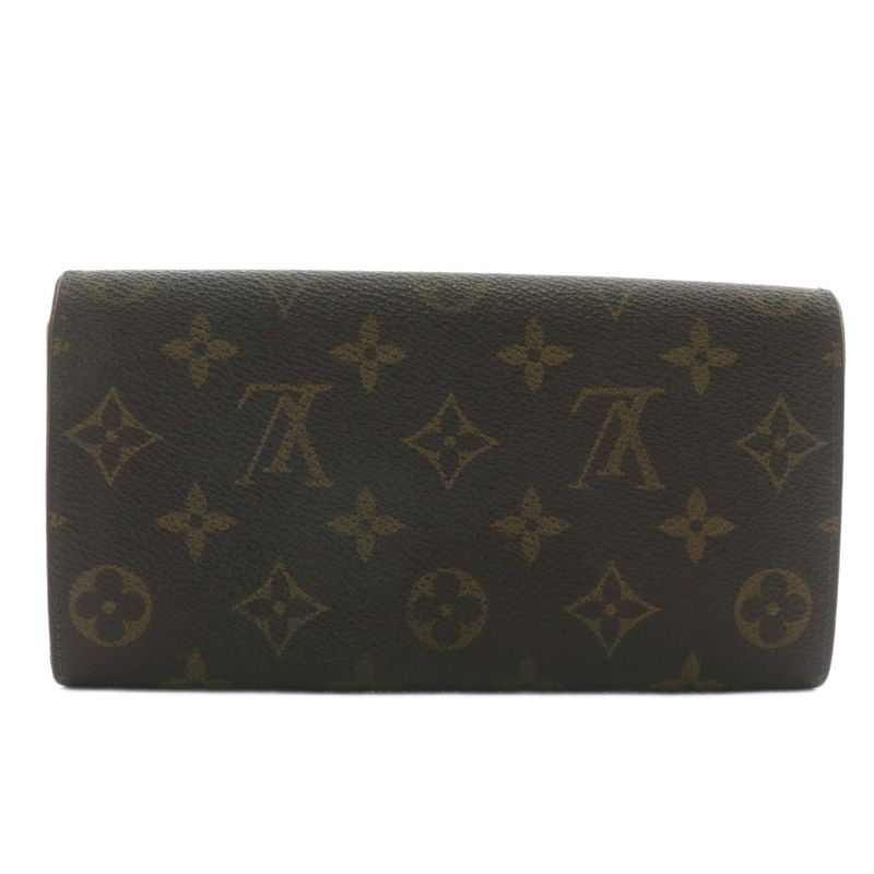 Louis Vuitton Porte Monet Cles Di Fold Long Wallet PVC Leather Monogram All