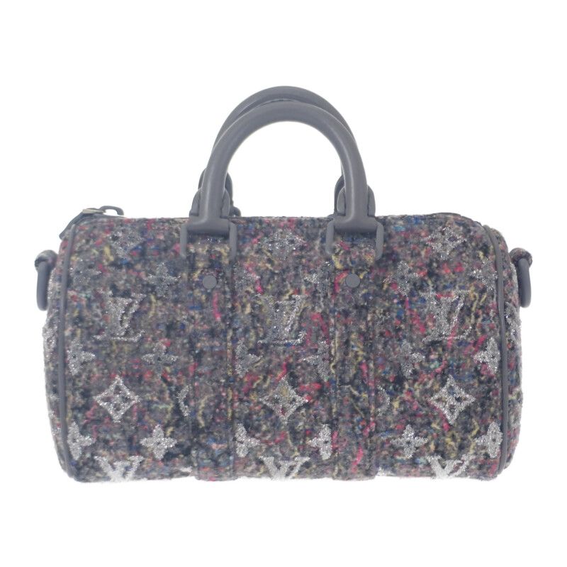 Louis Vuitton LV Felt Keepall XS M80821 Shoulder Bag Leather Felt Gray Ladies