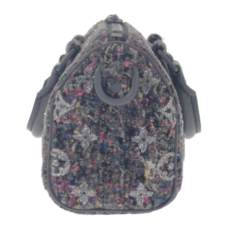 Louis Vuitton LV Felt Keepall XS M80821 Shoulder Bag Leather Felt Gray Ladies