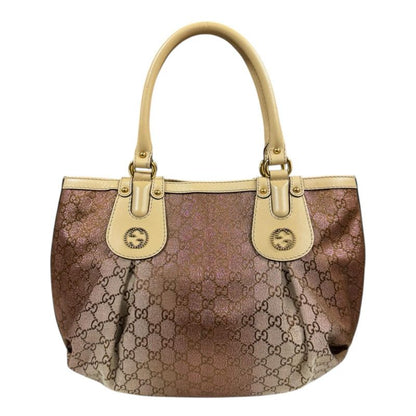 Gucci Scarlet Interlocking G GG Canvas Handbag GG Canvas 269953 Beige Ladies