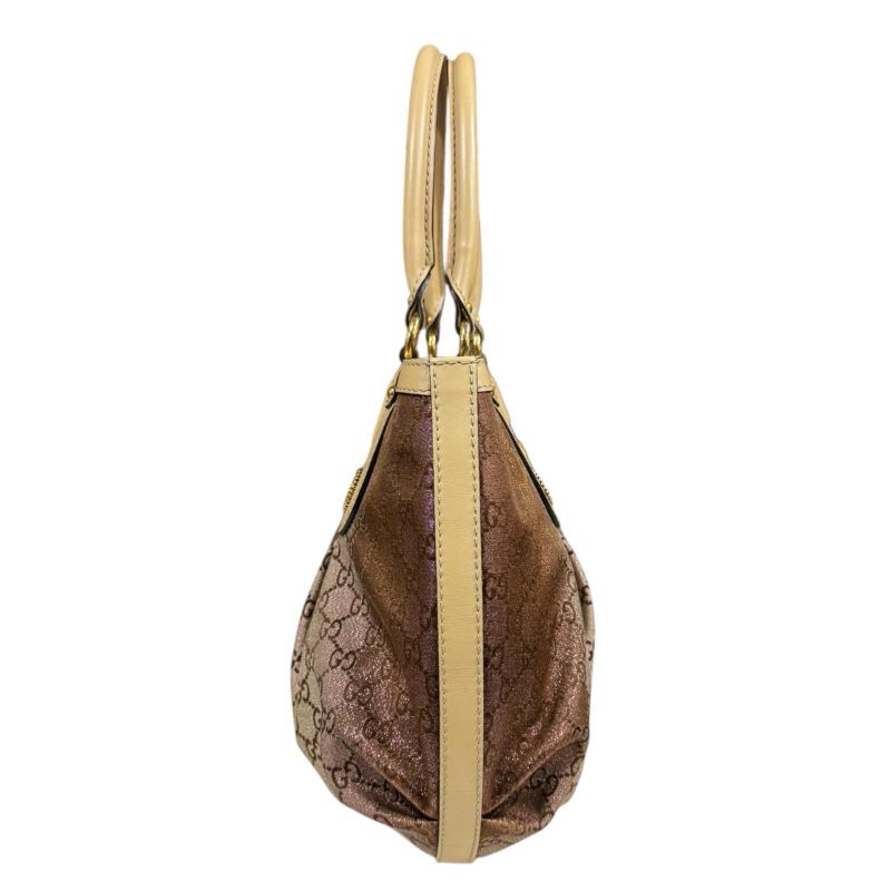 Gucci Scarlet Interlocking G GG Canvas Handbag GG Canvas 269953 Beige Ladies