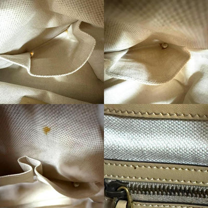 Gucci Scarlet Interlocking G GG Canvas Handbag GG Canvas 269953 Beige Ladies