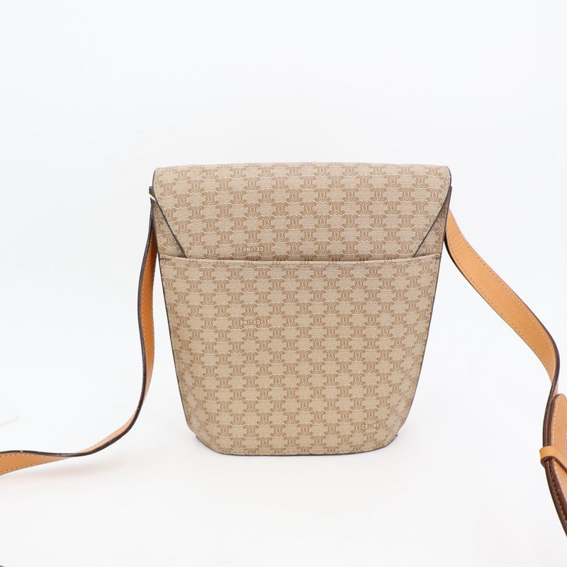 Celine Macadam Blazon Triomphe Pattern Medal Coin Motif Hardware Leather