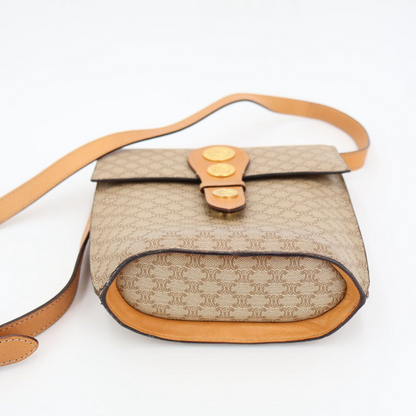 Celine Macadam Blazon Triomphe Pattern Medal Coin Motif Hardware Leather