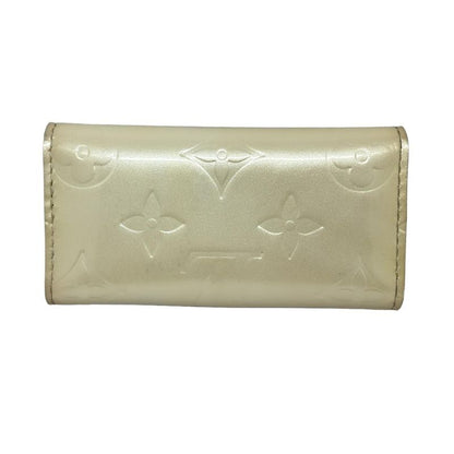 Louis Vuitton Key Case Monogram Vernis Multicles 4 M91213 Soft Beige Leather