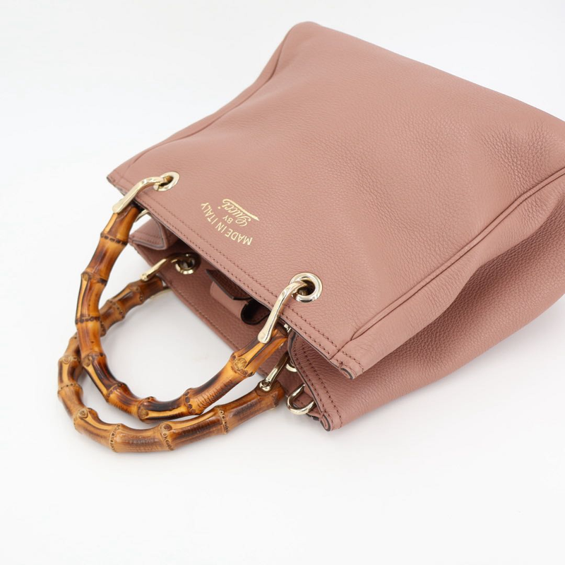 Gucci Bamboo Leather 2WAY Handbag