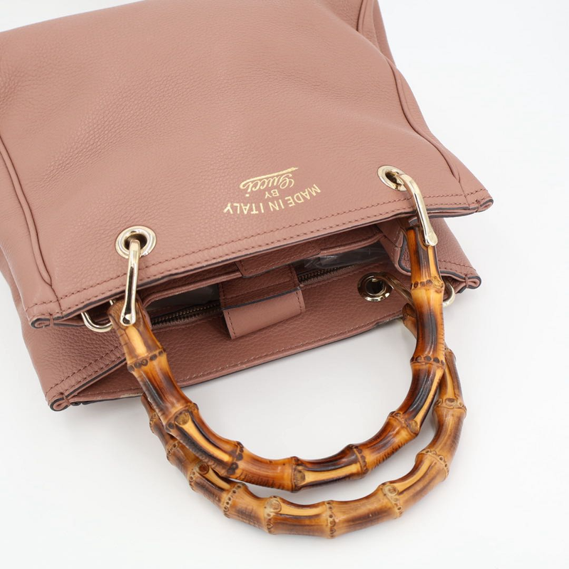 Gucci Bamboo Leather 2WAY Handbag