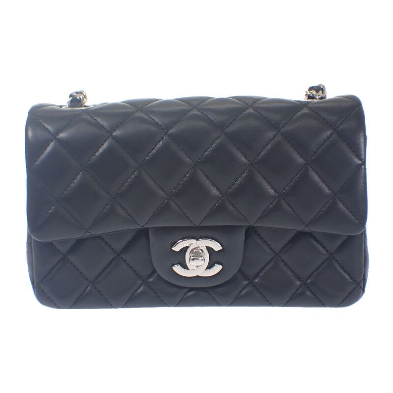 Chanel Mini Classic Handbag A69900-y04059-94305 Shoulder Bag Lambskin Black