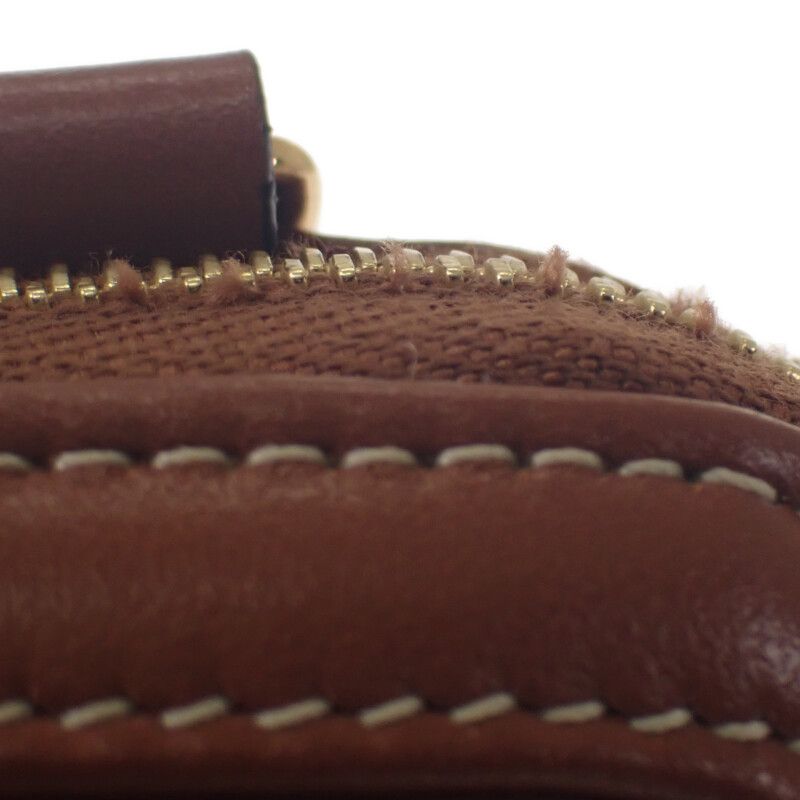 Celine Clutch Cuil With Chain 10e383dr8.04lu Shoulder Bag Calf Tan Brown Gold