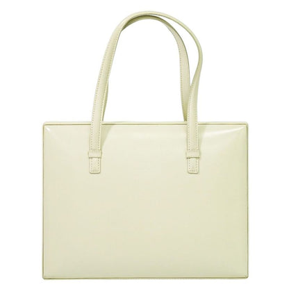 Authentic Loewe Leather Handbag White Bag Pre-owned [follow-up Discount