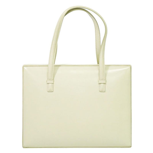 Authentic Loewe Leather Handbag White Bag Pre-owned [follow-up Discount